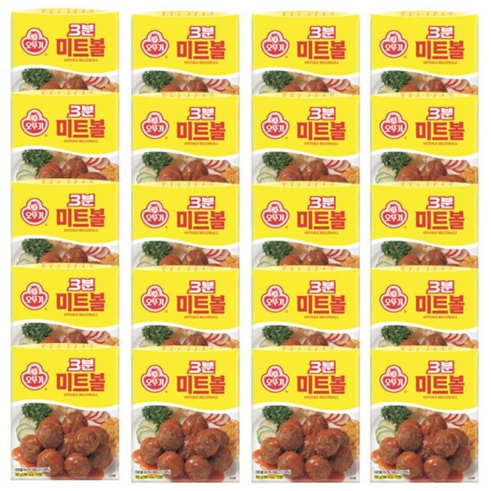 오뚜기 3분 미트볼, 150g, 20개