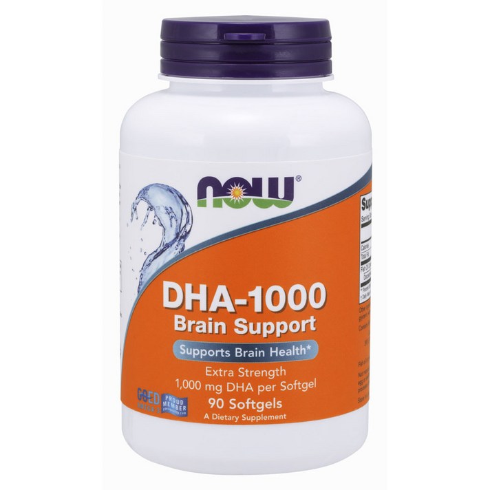 나우푸드 DHA-1000 브레인 서포트 1000mg 소프트젤, 90개입, 1개
