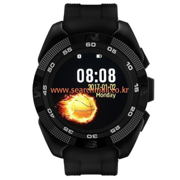 curren x4 스마트 폰 시계 심박계 단계 카운터 스톱워치 울트라 씬 블루투스 웨어러블 장치 ios 용 안드로이드 스포츠[디지털시계1547], black