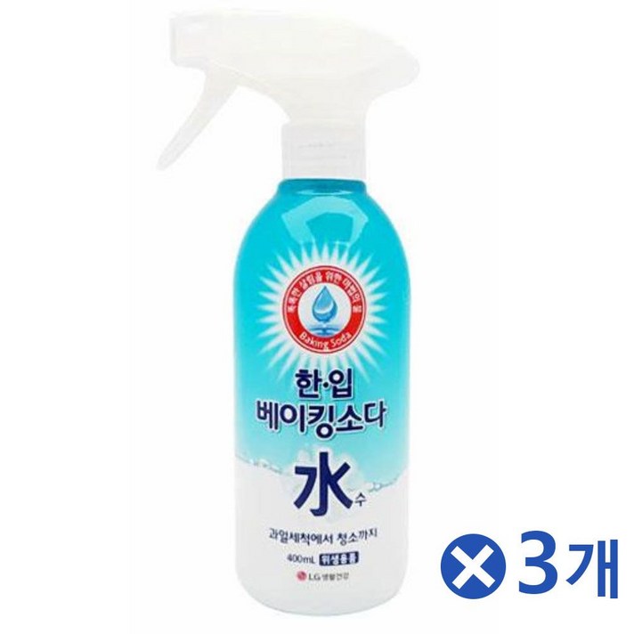 과탄산소다 가성소다 베이킹소다 과탄산나트륨 베이킹소다베이킹파우더 무수구연산 스프레이형 베이킹소다 구연산 400mlx3개 화장실청소