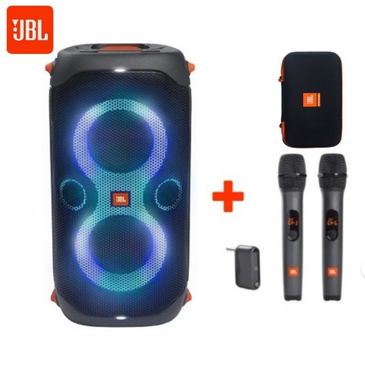 JBL PARTYBOX110 제이비엘 블루투스 스피커 파티박스110AS3 무선마이크 세트AS3 파우치 포함