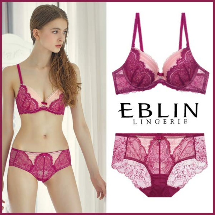 [현대백화점][에블린] 체리체리 브라 와 레이스팬티 속옷세트 (EBBR93821S EBWQ93822S)