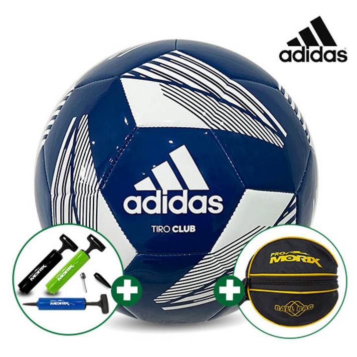 브랜드 축구공세트 균일가전 (축구공+공가방+볼펌프 세트), 티로 클럽 네이비 5호+공가방+볼펌프, -, -