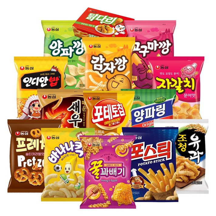 농심 대표스낵 14종 세트
