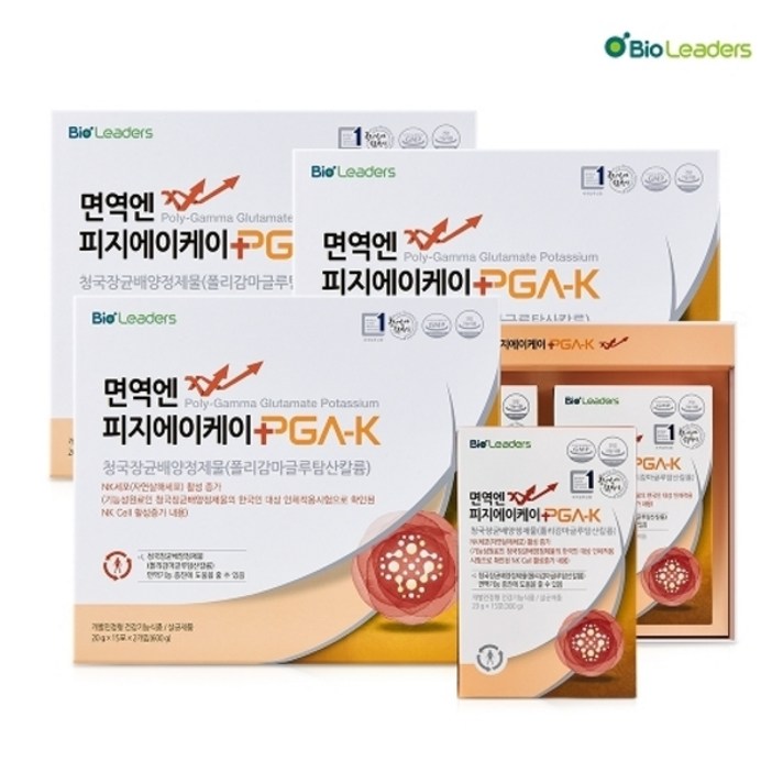 기타 [바이오리더스] 국내최초 개별인정 면역엔 PGA-K (20g x 30포) 3개 NK세포 활성증가