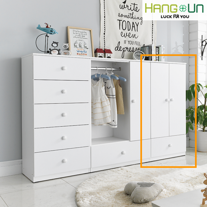 [행운가구] 스위트 베이비 옷장 수납 서랍장 아기옷장 베이비옷장, 600 도어 베이비 수납장_화이트