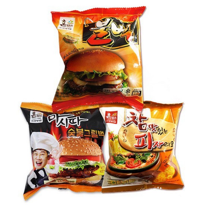 [한맥] 이경규의 냉동 햄버거 3종 x5개입 [불고기/마시따/피자리오], 03. 참맛있는피자리오 버거(냉동)  x 5개입, 상세설명 참조