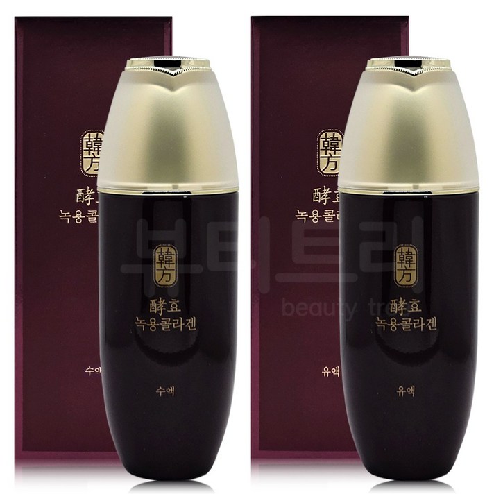 수려한 효 녹용콜라겐 기초 2종 수액 140ml 유액 140ml, 1세트