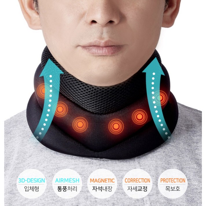 [아띠마켓] 거북목교정 자세교정 목보호대 목지지대, 1개