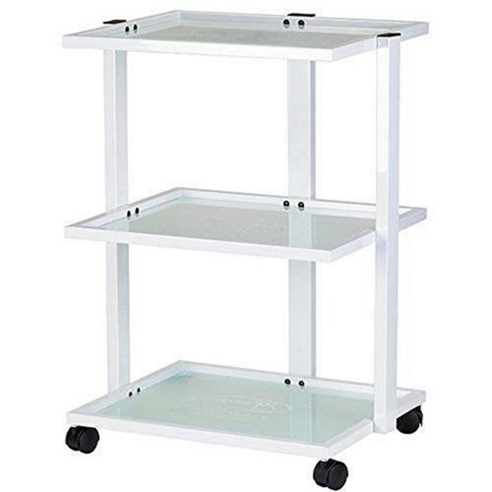 Esthetician Medical Treatment Trolley Cart Three Tier Glass T/9444259