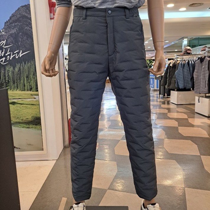 N585엑스코콜핑남성 겨울 덕다운충전재 허리전체밴드 착용하기 편한 경량성과 보온성 우수한 경량튜브다운팬츠 UUP9596M 밴티지 등산 일상 스포츠 낚시 캠핑