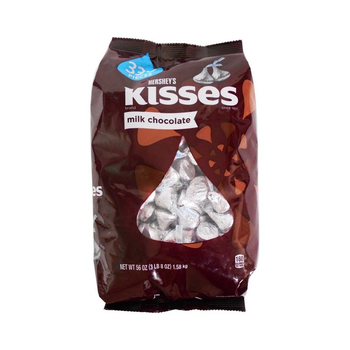 허쉬 키세스 Kisses 밀크초콜릿 1.58kg 대용량, 1봉