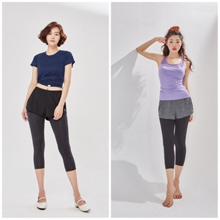 제인코트 여성 요가복 썸머 7부 반바지 레깅스 QNA2702