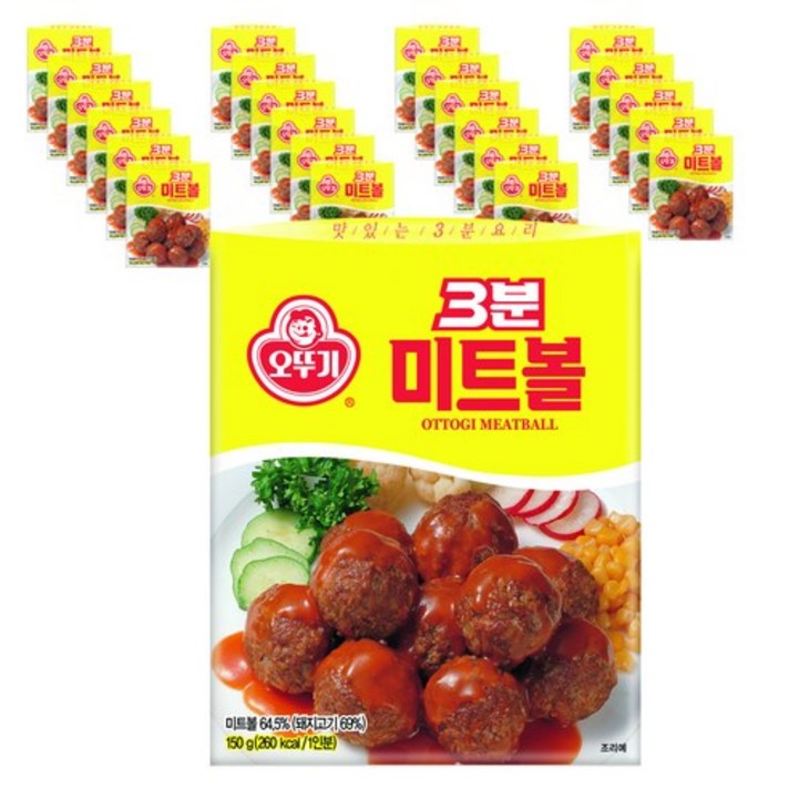 오뚜기 3분 미트볼, 150g, 48개