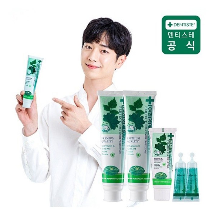 [덴티스테] 플러스화이트 160gx2개 + 플러스화이트 60g + 오랄린스 12mlx2개, 1세트
