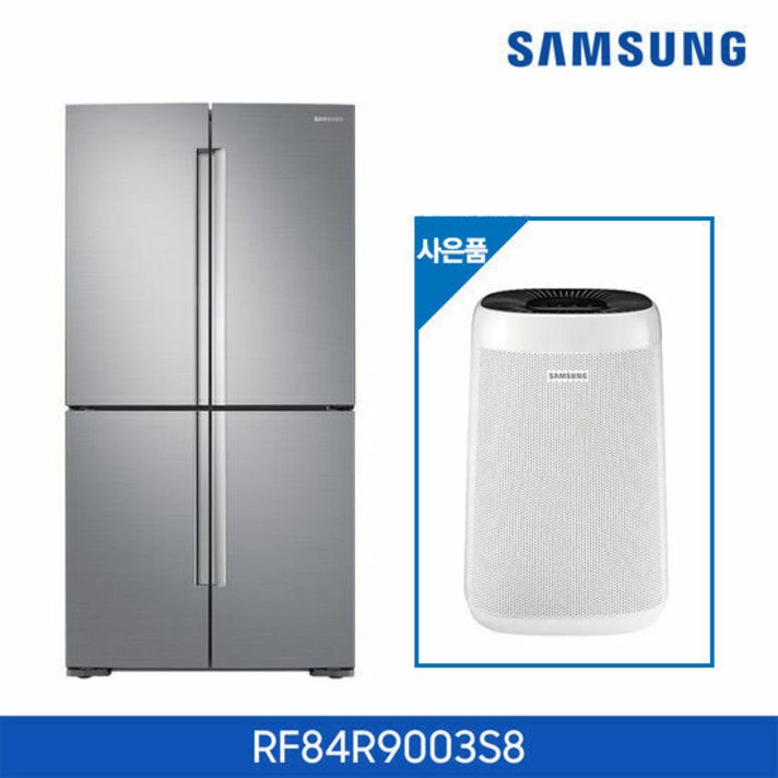 삼성 냉장고 T9000 RF84R9003S8 4도어 (사은품 삼성 공기청정기), 단품