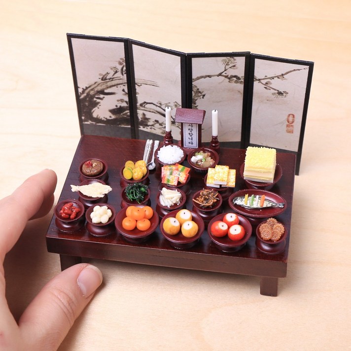미니를사랑하는사람들 납골당소품 수공예 상차림 납골당 제사상 1인상