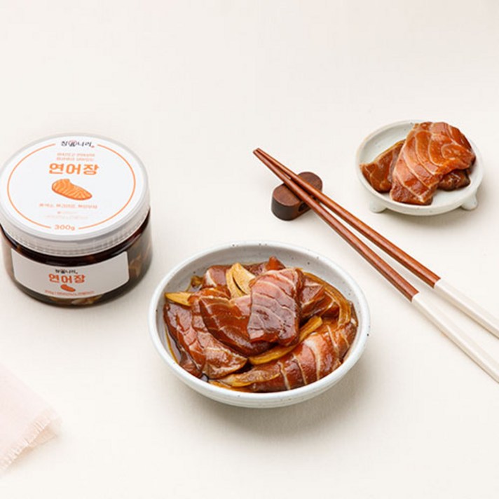 [장나라] 신선한 연어장 300g/500g, 무료, 500g