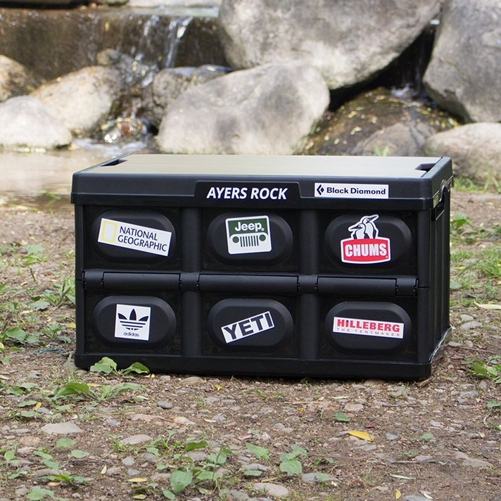 스카이트립 캠핑테이블 캠핑폴딩박스 차박 캠핑용품 SA-PB01, 02. 일반형 박스 블랙 + 컬러 베이직 티크