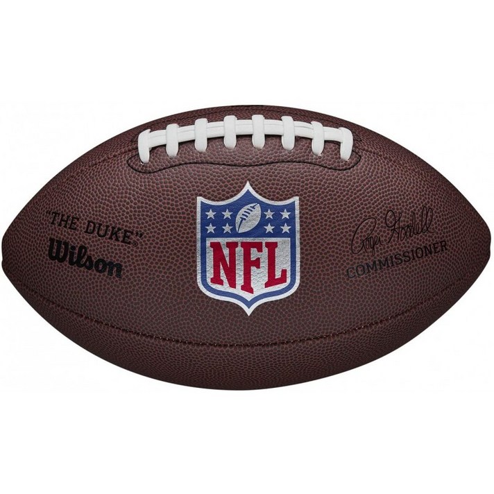 럭비공 미식축구 Wilson NFL Duke Replica Football Brown : 스포츠 & 아웃도어