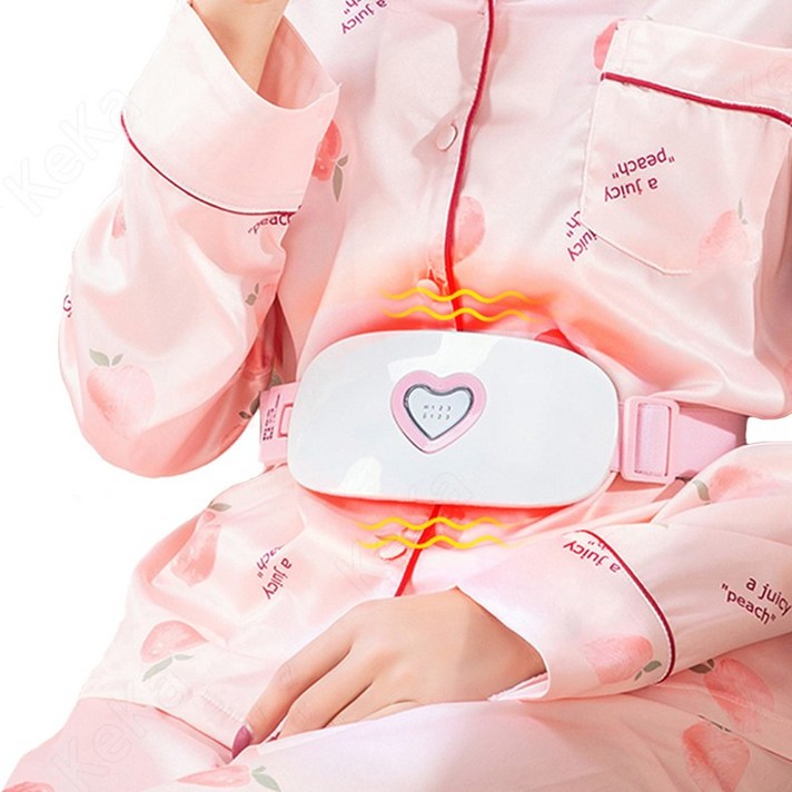 keka 복부 찜질기 전기 찜질팩 허리 진동 마사지 온도조절 생리통 케어 휴대용 usb 충전식 새해 선물, keka-4030