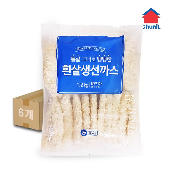천일식품 천일 흰살생선까스 1.2kg 6개, 단품
