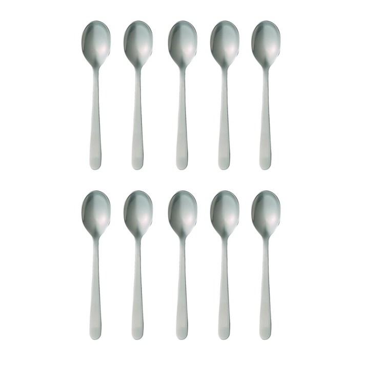 무인양품 MUJI 디저트 스푼 4549738726715, 실버, 10개