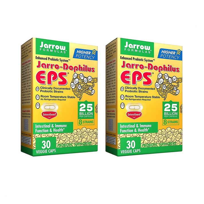 Jarrow Formulas 재로우 포뮬러스 자로우 도필러스 EPS 30캡슐 2팩, 30개입, 2개