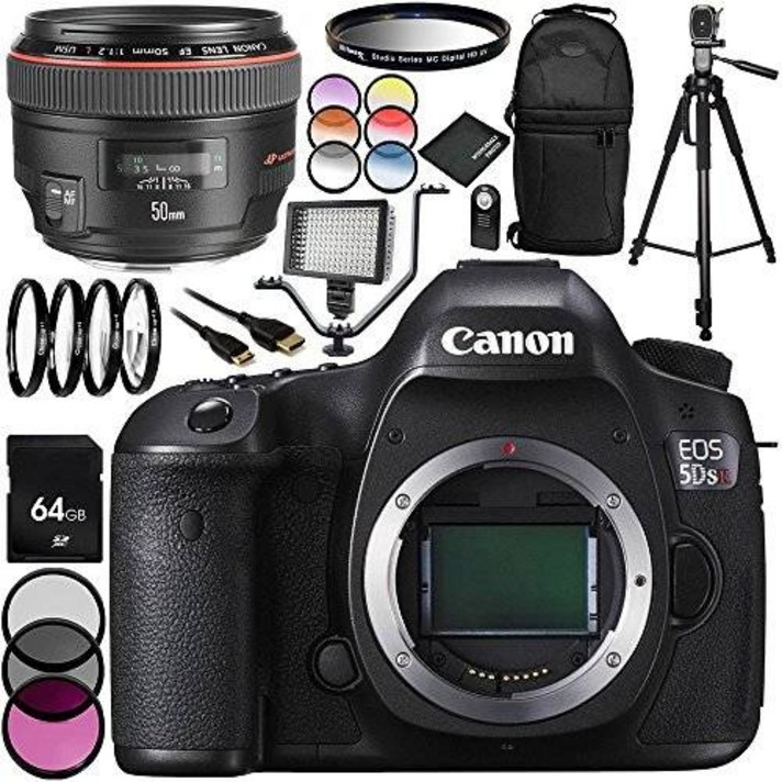 Canon EOS 5DSR DSLR Camera with EF 50mm f/1.2L USM Lens 28PC A/325622, 상세내용참조
