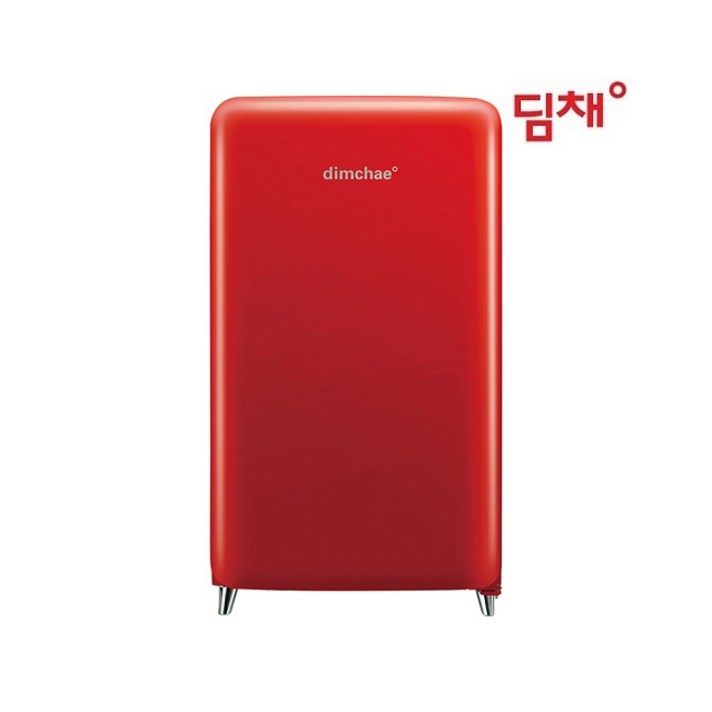 위니아딤채 스탠드형 1도어 김치냉장고 쁘띠 100L 칵테일 레드 WDS10EPACR