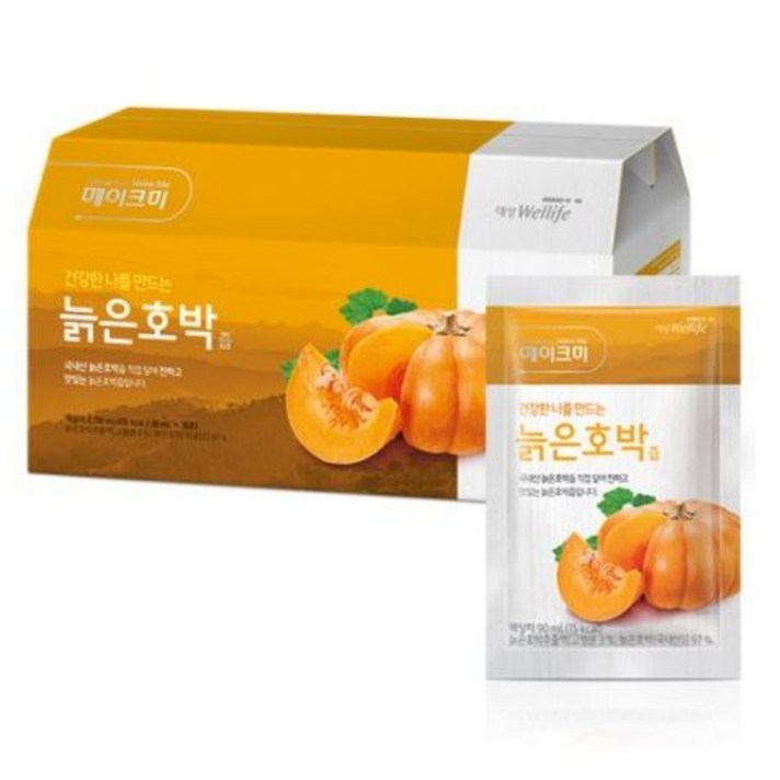 대상웰라이프 메이크미 늙은호박즙, 90ml, 120개