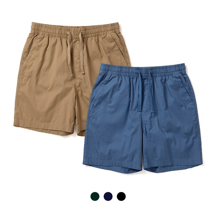 ellesse 베이직 코튼 하프 팬츠_EK2MHPH521 바지