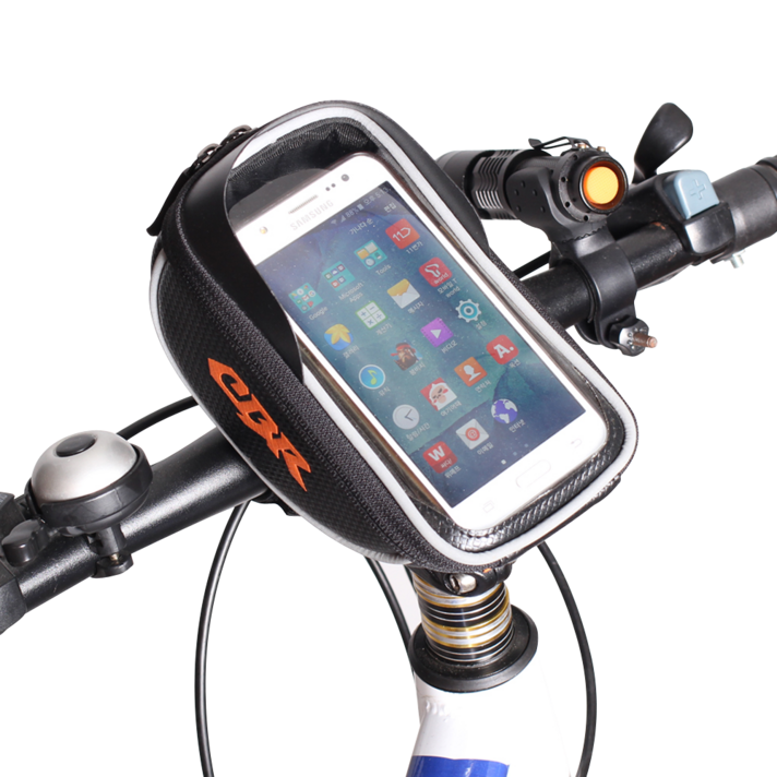 씨비알 자전거 스마트폰 핸들 프레임 거치대, 블랙