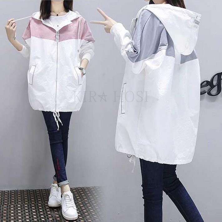 가을 여성 카고 코트 루즈핏 트렌치 여자 점퍼 자켓 빅사이즈 kirahosi