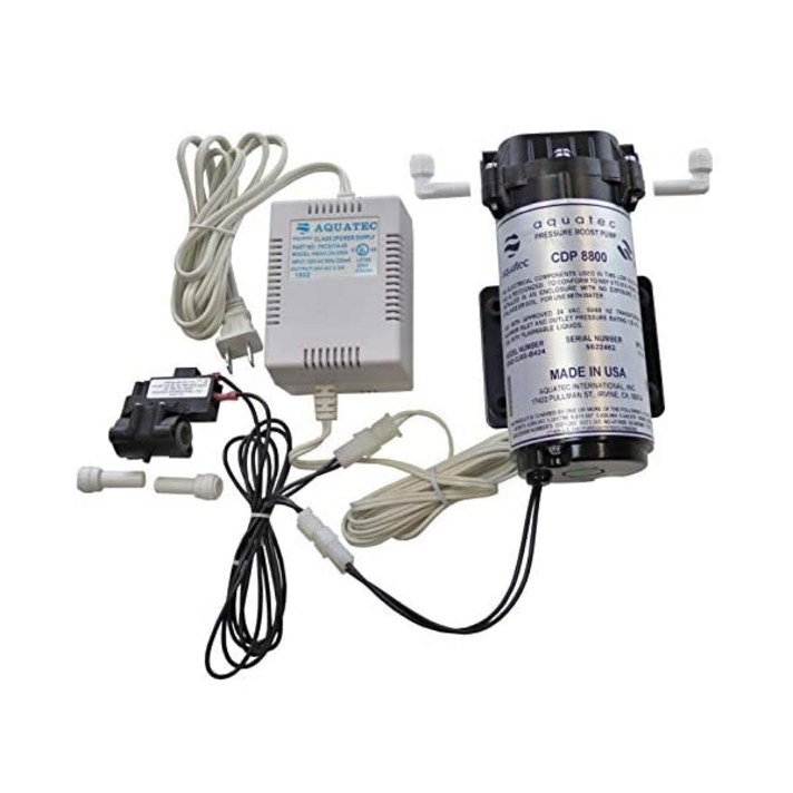 [미국] 552508 Aquatec 8800 Booster Pump Kit for up to 200 GPD RO Reverse Osmosis water filtration syst