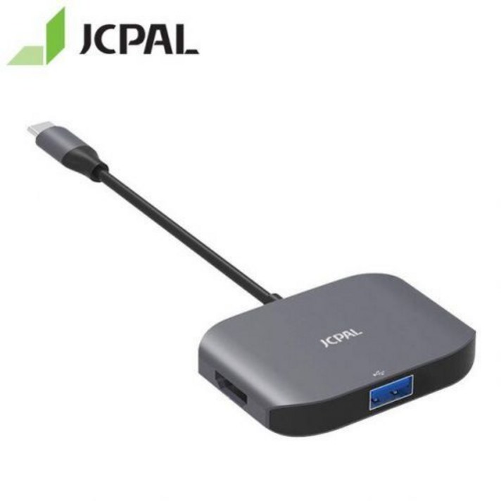 [해외] JCPAL 멀티 포트 USBC HDMI 허브 4 K 30 HZ USB 3.0 스플리터 스위치 MACBOOK PRO 용 알루미늄 TYPEC 허브 HDMI 표면 용, 상세내용표시