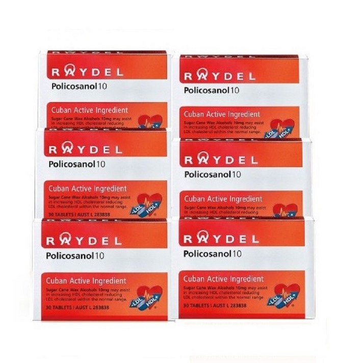 호주 레이델 폴리코사놀 10mg 30정-6개, 6박스