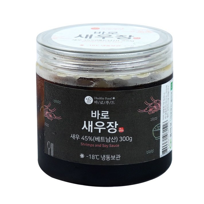 바로푸드 올바로 일식 셰프 특제 간장 깐 새우장 300g 1통 2통 3통, 1개