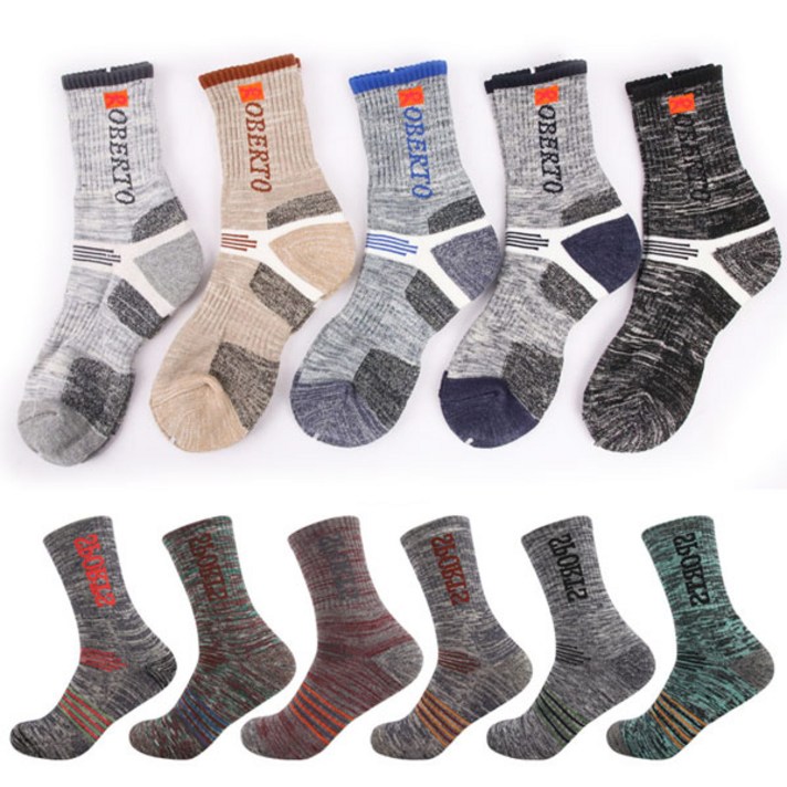 JK 마운틴삭스 남성용 여성용 스포츠파일 등산양말 10켤레, 등산장목 랜덤10켤레