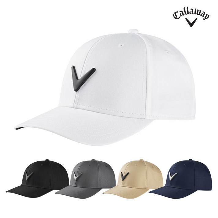 캘러웨이 2020 메탈 아이콘 남성 골프모자, 실버