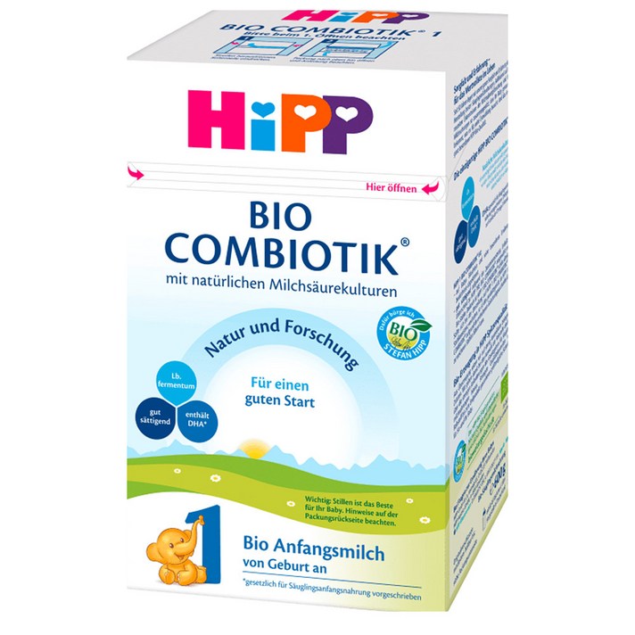 Hipp Infant formula 1 Bio Combiotik from birth 힙분유 신생아 분유 독일 발송 21oz (600g) X 4팩