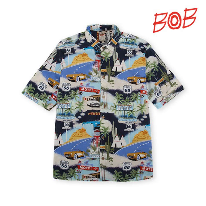 비오비 BOB/이태리 남성 SS시즌 프린트 셔츠 - MBM1JS129_NA