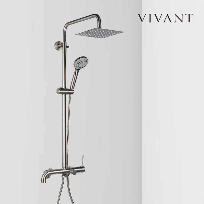비반트 VIVANT 레인샤워 해바라기 샤워 수전 VAR 4001 MS 매트 실버, 실버, 1개 비반트 VIVANT 레인샤워 해바라기 샤워 수전 VAR 4001 MS 매트 실버, 실버, 1개