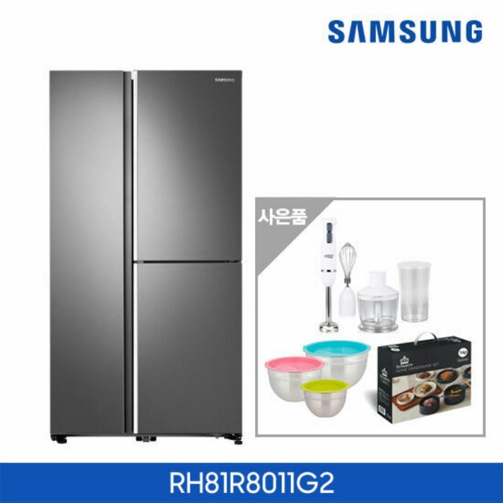 삼성 냉장고 4도어 푸드쇼케이스 RH81R8011G2, 단품