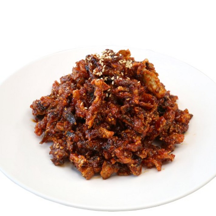 신통씨푸드 쫄깃매콤 명태껍질강정 300g 1+1 총 600g 밑반찬 마른반찬 황태껍질튀각 부각