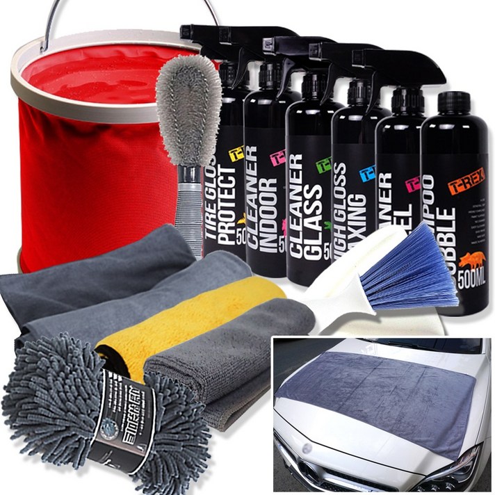 실속 셀프 세차용품 세트 13종 자동차 차량 실내 내부