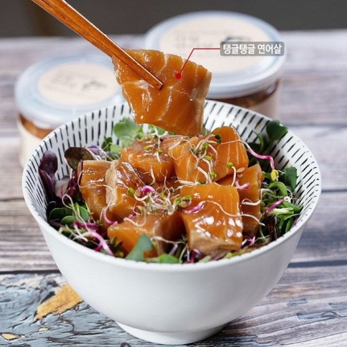 케이앤핫 [최인선셰프] 함초품은 군산간장연어장(350g), 1개