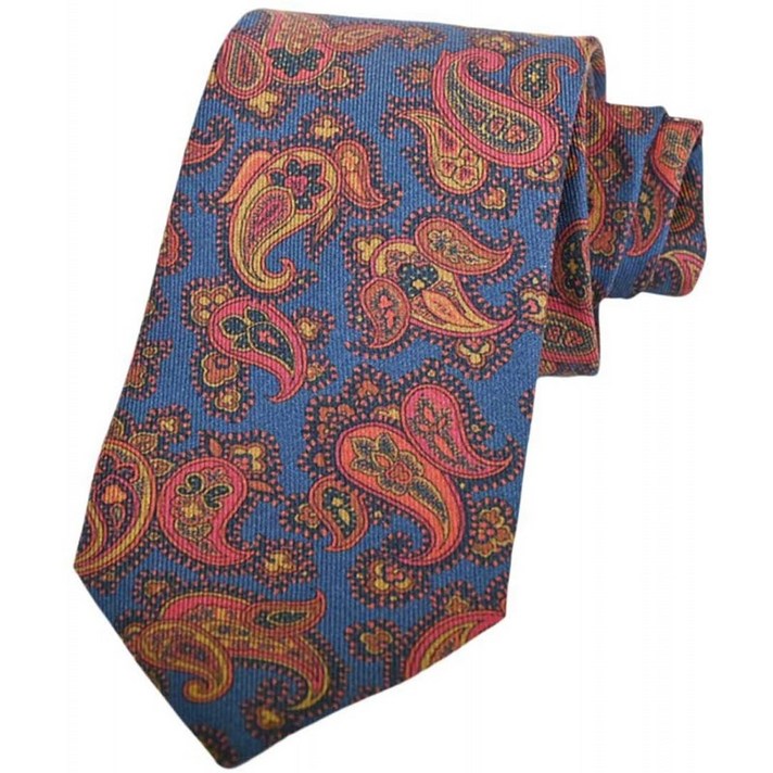 (에트로) ETRO 넥타이 4059 200 8.0 블루 [병행 수입품]