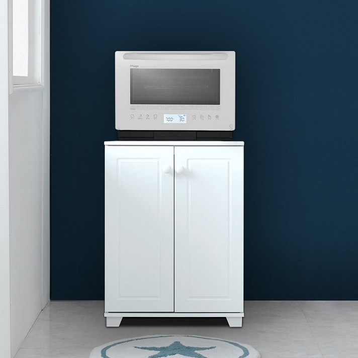 티디팩토리 광파오븐렌지대 밥솥수납장 전자렌지수납장 정수기다이, 600렌지대/올문-화이트