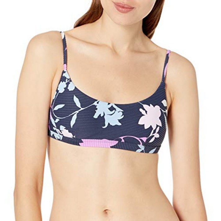 Seafolly Women 's Over The Shoulder Bralette 비키니 탑 수영복 Florence Indigo 미국 12, 단일옵션